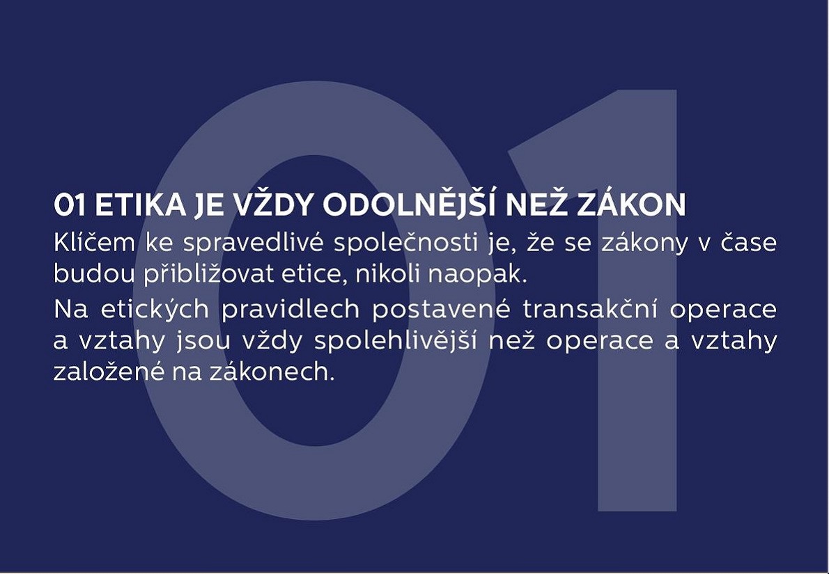 1. Etika je vždy odolnější než zákon