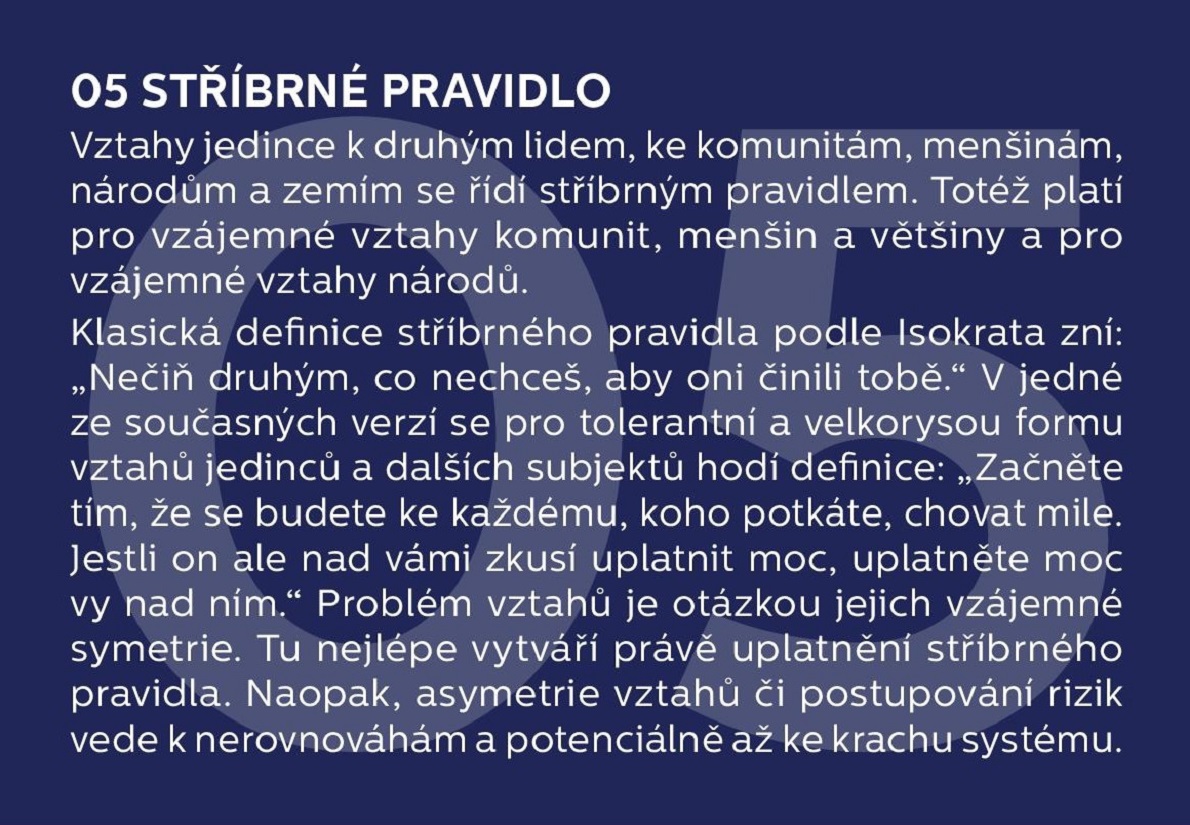 5. Stříbrné pravidlo