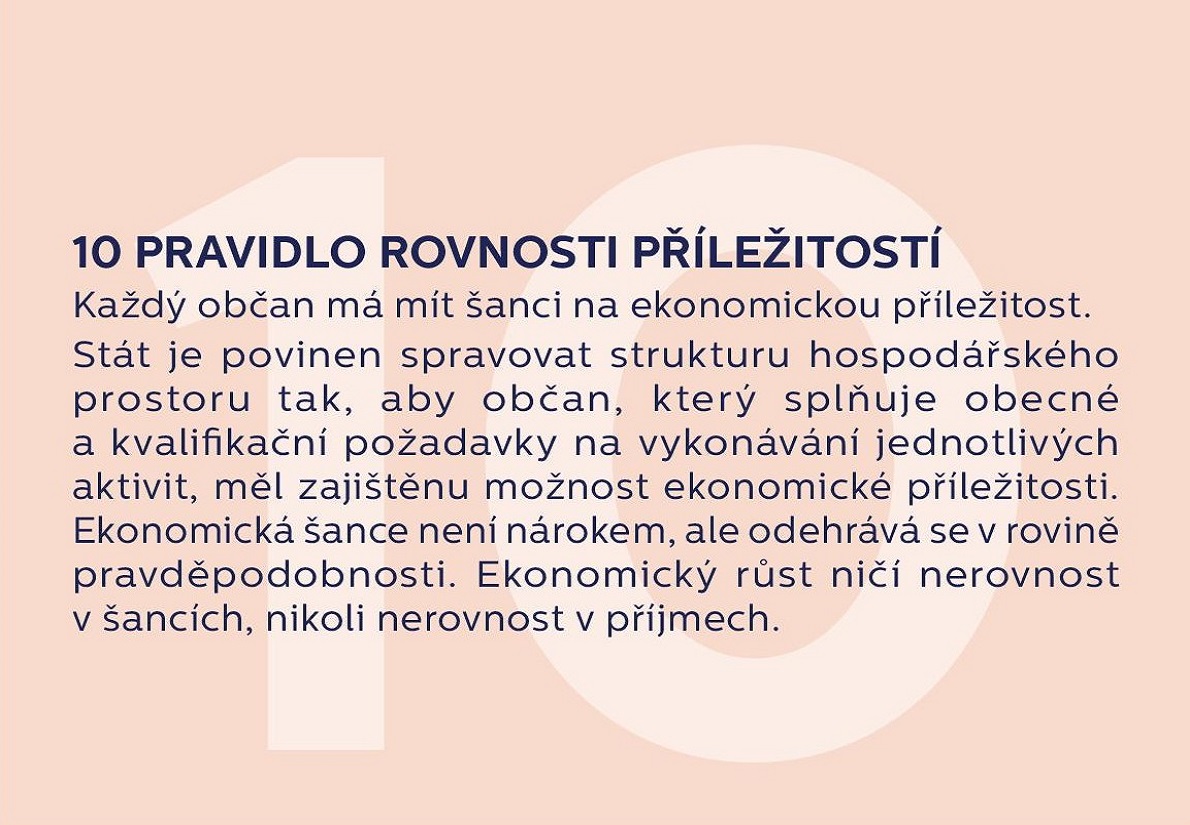 10. Pravidlo rovnosti příležitostí