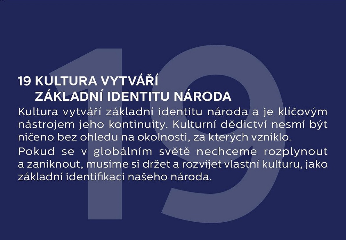 19. Kultura vytváří základní identitu národa